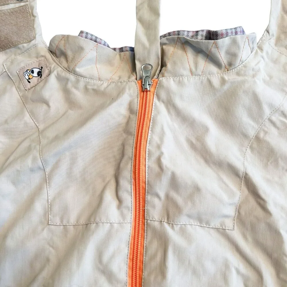 Thunder Coat Dog Rain Jacket Size Medium Water‎ Resistant Full Zip Lightweight